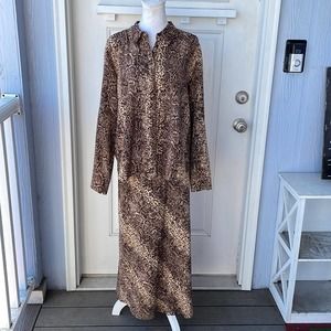 Via Seta• 100% Silk Skirt Set